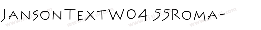 JansonTextW04 55Roma字体转换